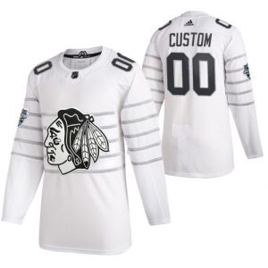 Chicago Blackhawks Trikot Benutzerdefinierte Weiß 2020 NHL All Star